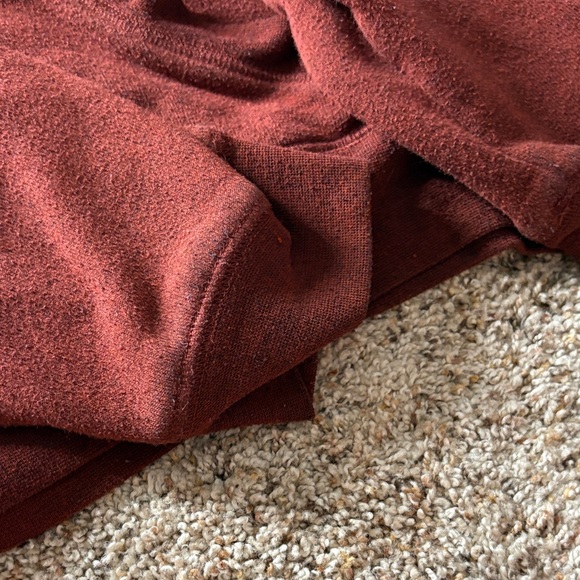 Shyanne Burgundy Hoodie with White Accents - Picture 6 of 6